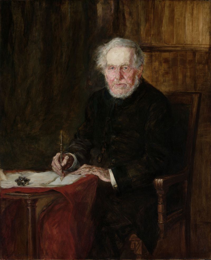 Retrato de Samuel Francis Smith, óleo sobre lienzo de George da Maduro Peixotto