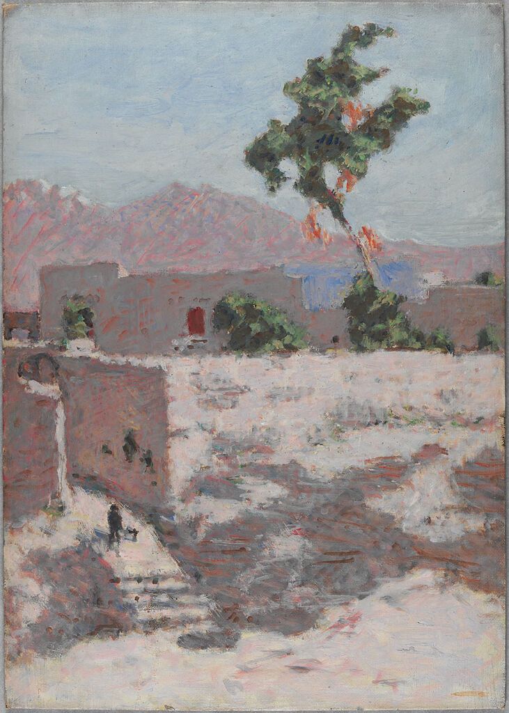 Paisaje de Arequipa, Perú de Denman Waldo Ross, óleo sobre lienzo