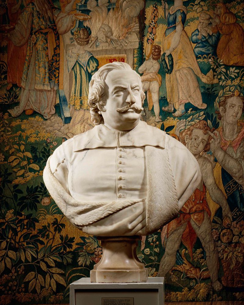 Busto de mármore de Pieter Spiering por François Dieussart