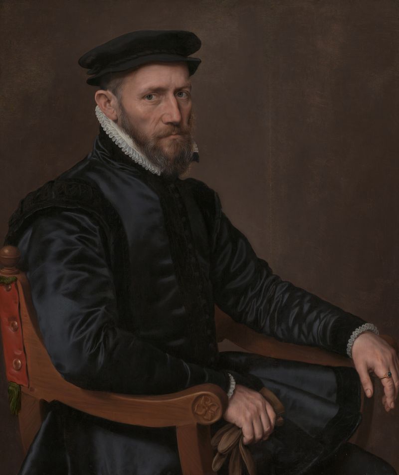 Portrait of Sir Thomas Gresham and Anne Fernely, oil on panel by Anthonis Mor