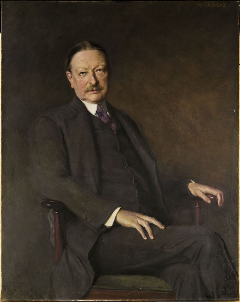 Portrait of George Foot Moore, oil on canvas by Ignaz Marcel Gaugengigl