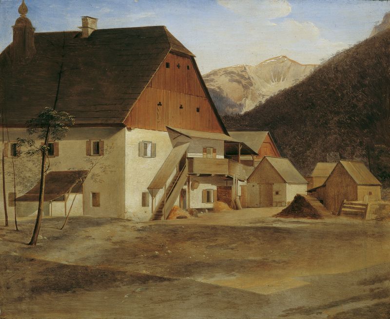Arquitetura de Hammerhaus em óleo sobre tela de Erasmus Von Engert
