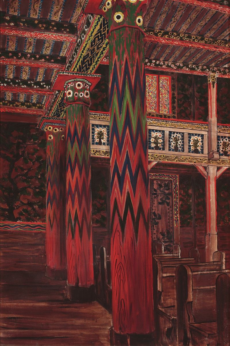 Polychrome project for the church in Cimkowicze by Franciszek Bruzdowicz, medium unknown