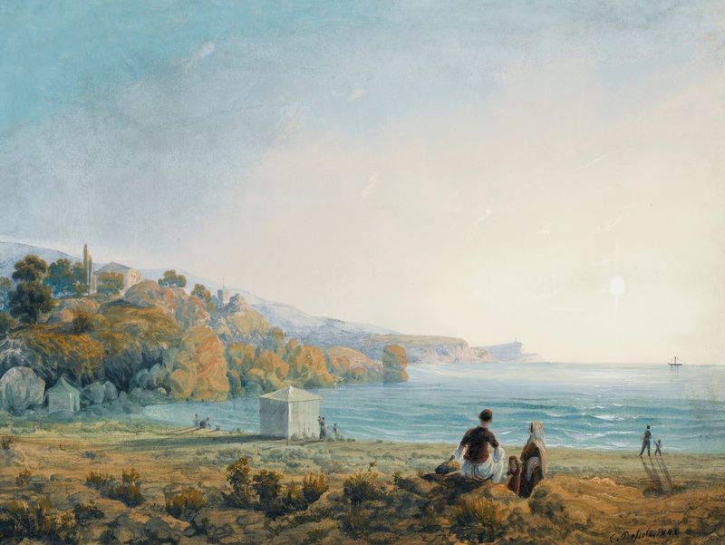 Seven Views Of Miskhor In The Crimea VII by Carlo Bossoli, oil on canvas