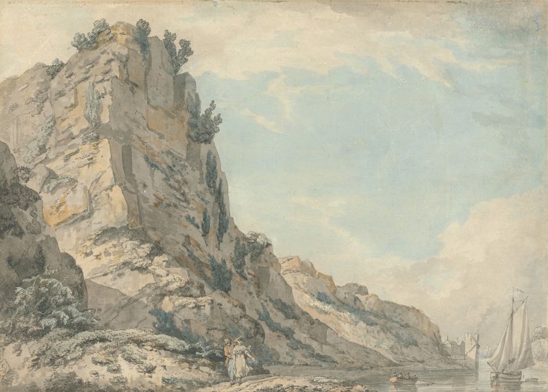 St. Vincent’s Rock landscape by Francis Wheatley, oil on canvas