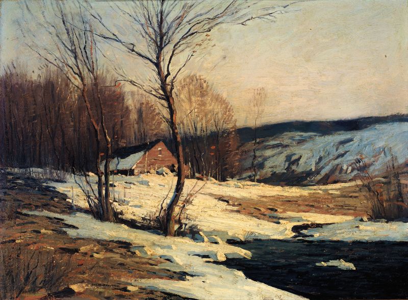 Late Afternoon by George M. Bruestle, impressionism, oil painting
