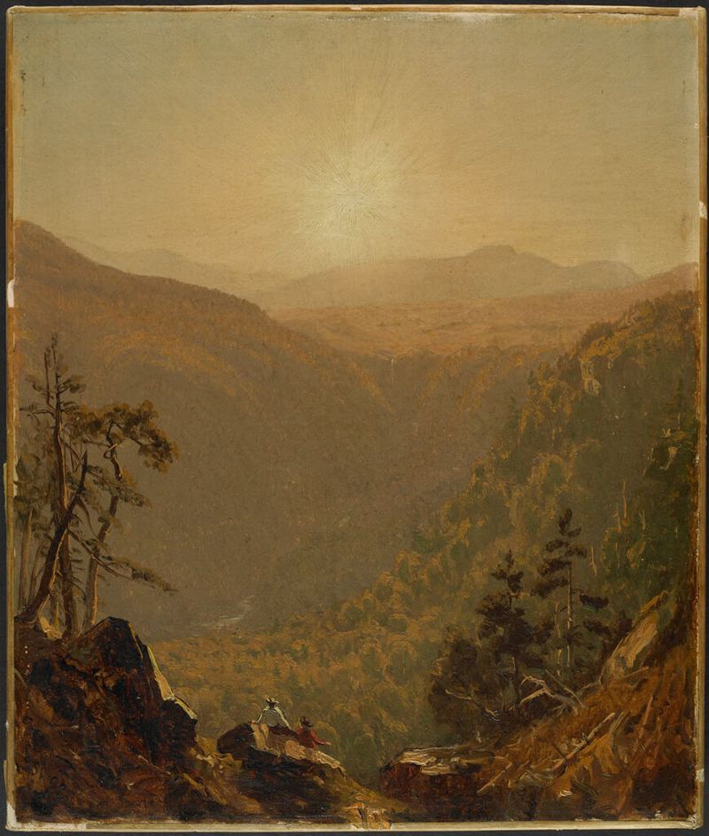 Pintura al óleo de Sanford Robinson Gifford que representa el paisaje de Kauterskill Clove