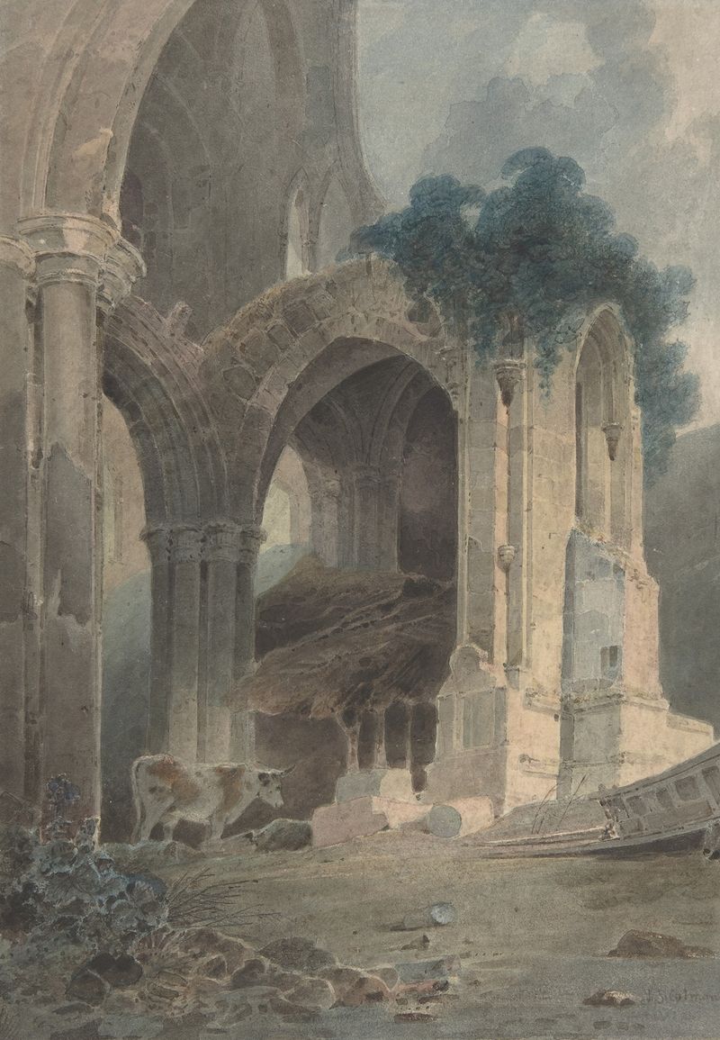 Rievaulx Abbey, aquarela sobre papel de John Sell Cotman