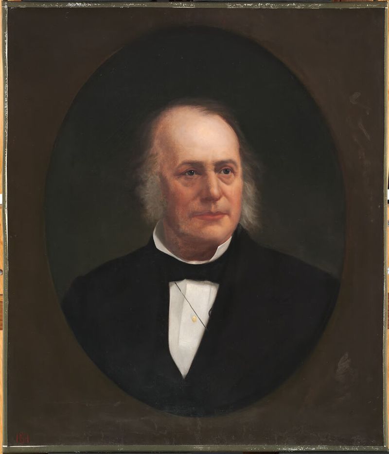 Portrait of Jean Louis Rodolphe Agassiz, oil on canvas by Joseph Alexander Ames