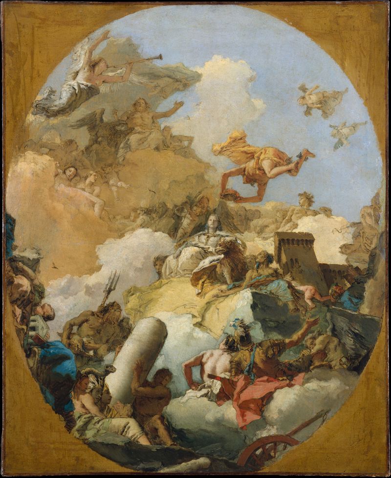 The Apotheosis of the Spanish Monarchy, oil on canvas by Giovanni Battista Tiepolo