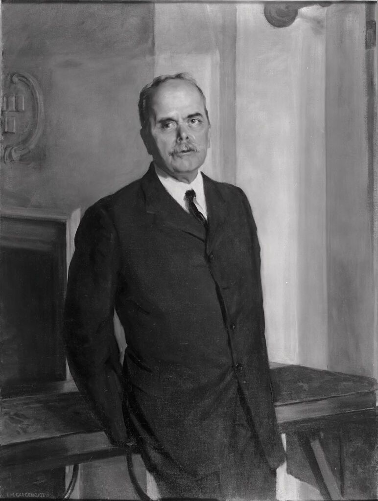 Portrait of Edward Hickling Bradford, oil on canvas by Ignaz Marcel Gaugengigl