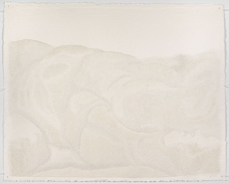 Obra abstracta con puntos intrincados de Fu Xiaotong, medio papel