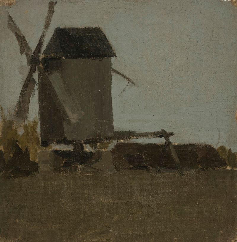 Obra figurativa de Nikolai Triik, Pukktuulik, con suaves tonos e intrincadas luces y sombras.