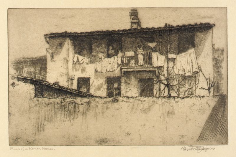 Back of a Roman House de Bertha Jaques, medio desconocido
