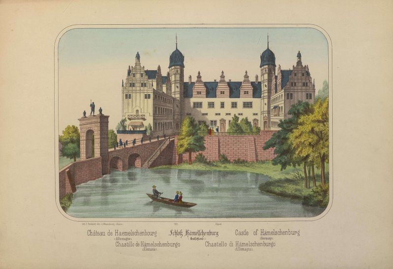 Castle of Hämelschenburg by Carl Burckardt, architecture