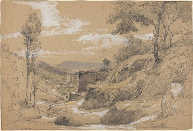 Corpo di Cava by Eduard Agricola, depicting a cavernous landscape with ethereal light.