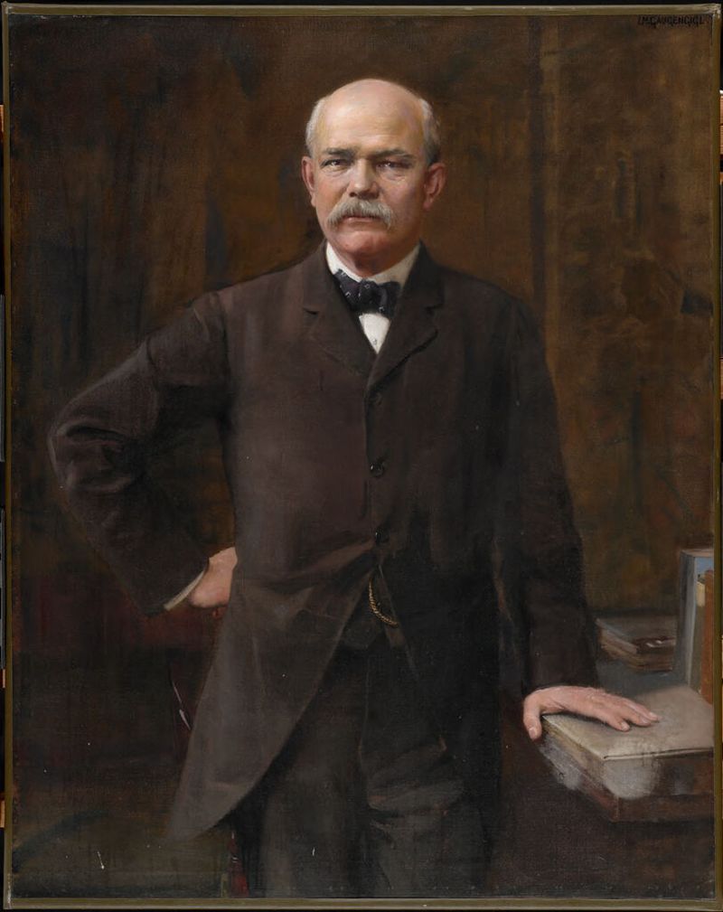 Portrait of Reginald Heber Fitz, oil on canvas by Ignaz Marcel Gaugengigl