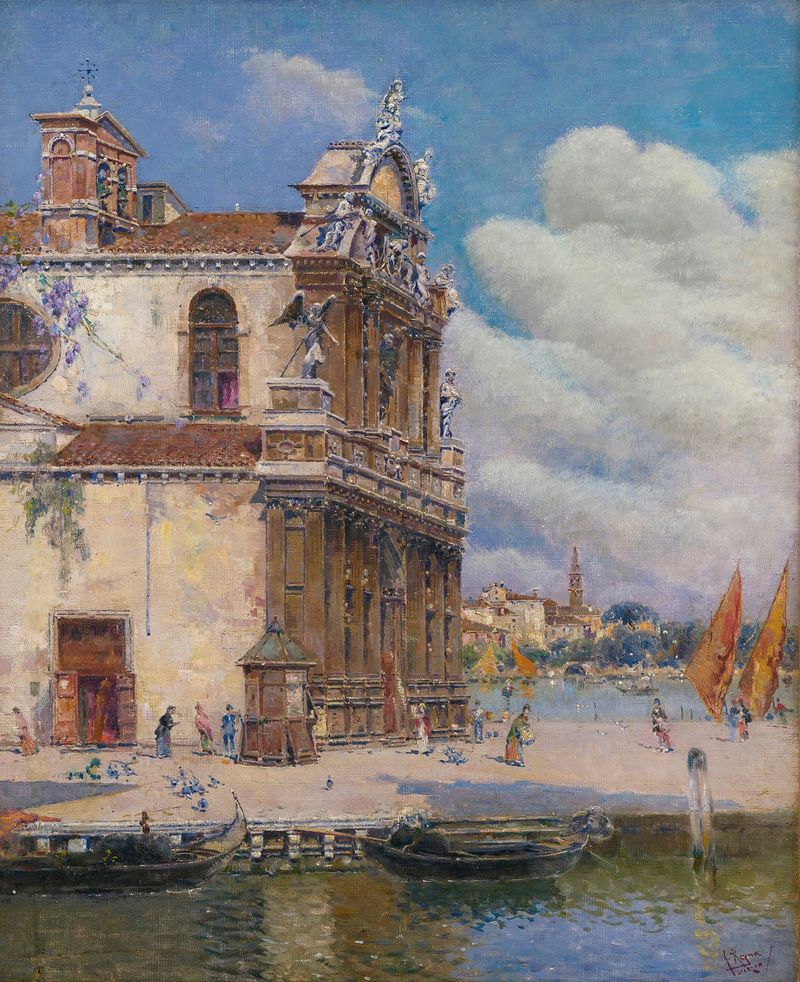 Santa Maria Zobenigo de Antonio María de Reyna Manescau, arquitectura barroca con luz y sombras de claroscuro