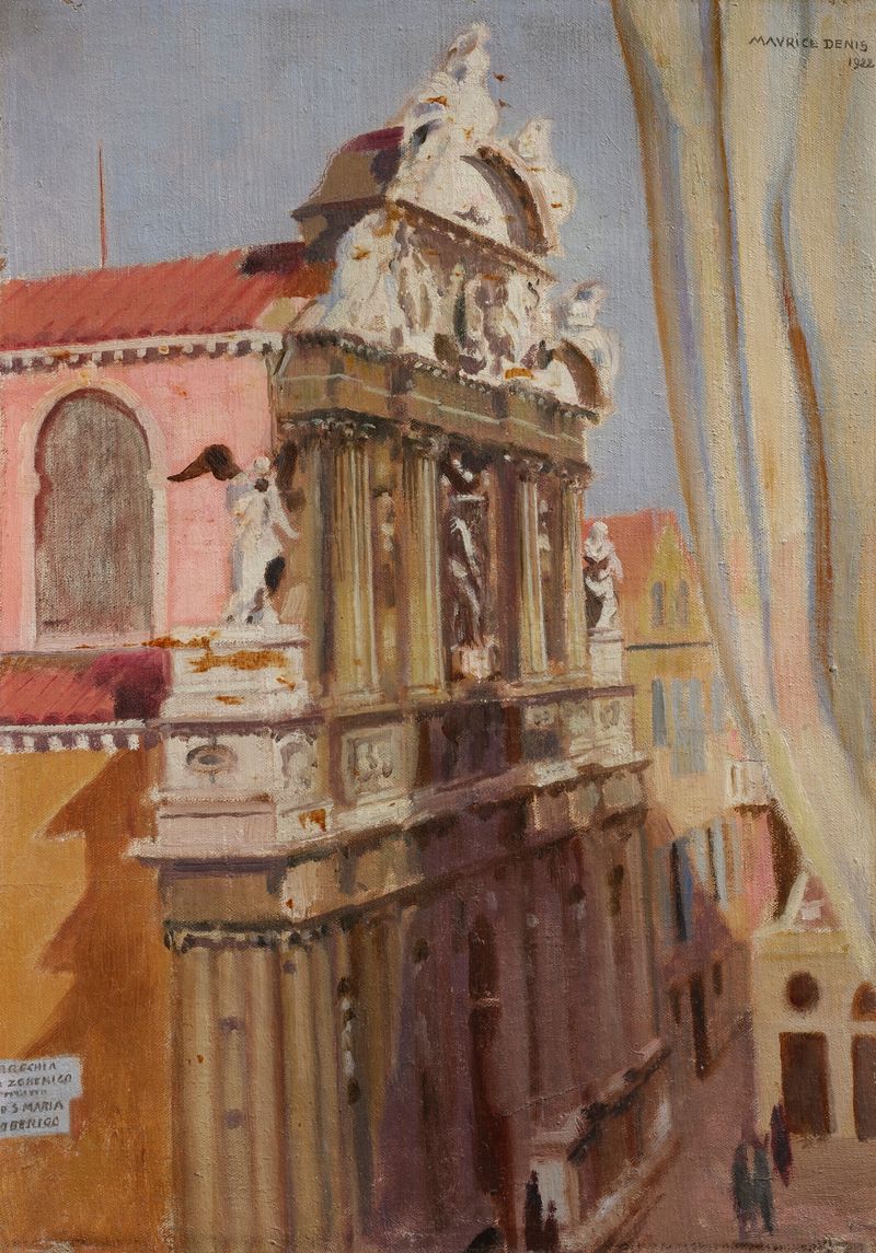 Interior de Santa Maria Zobenigo, Venecia, óleo sobre lienzo de Maurice Denis
