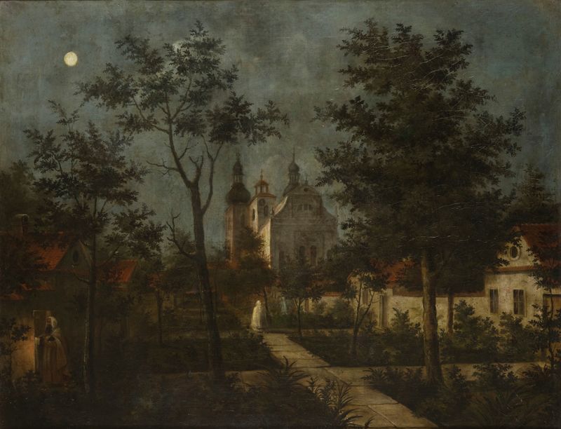 The Cameldolites’ Monastery at Bielany near Krakow, oil on canvas by Teodor Baltazar Stachowicz