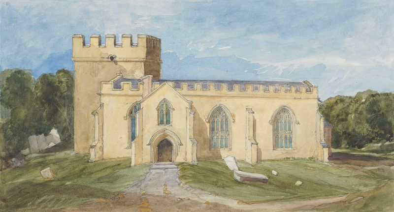 Ink on paper by Rev. James Bulwer depicting intricate lines and shadows.