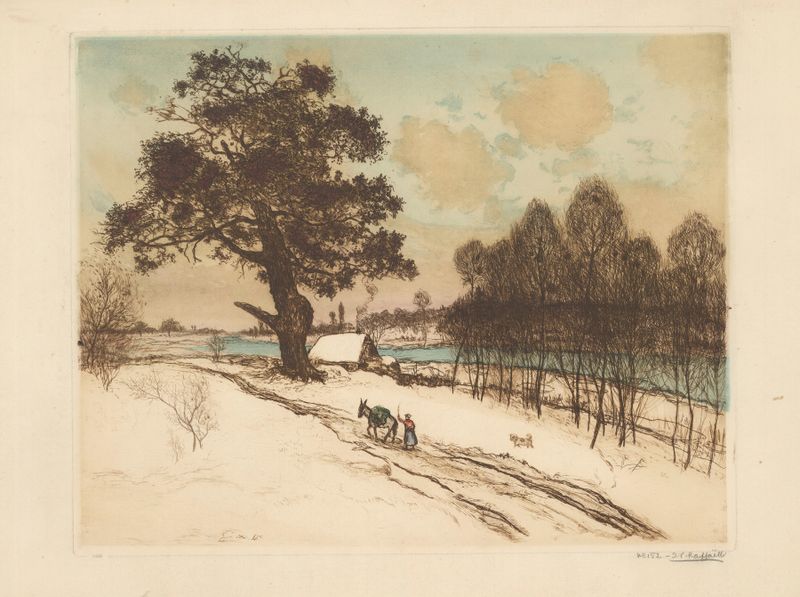 Le vieux chêne de Jean François Raffaëlli, óleo que representa un majestuoso roble.