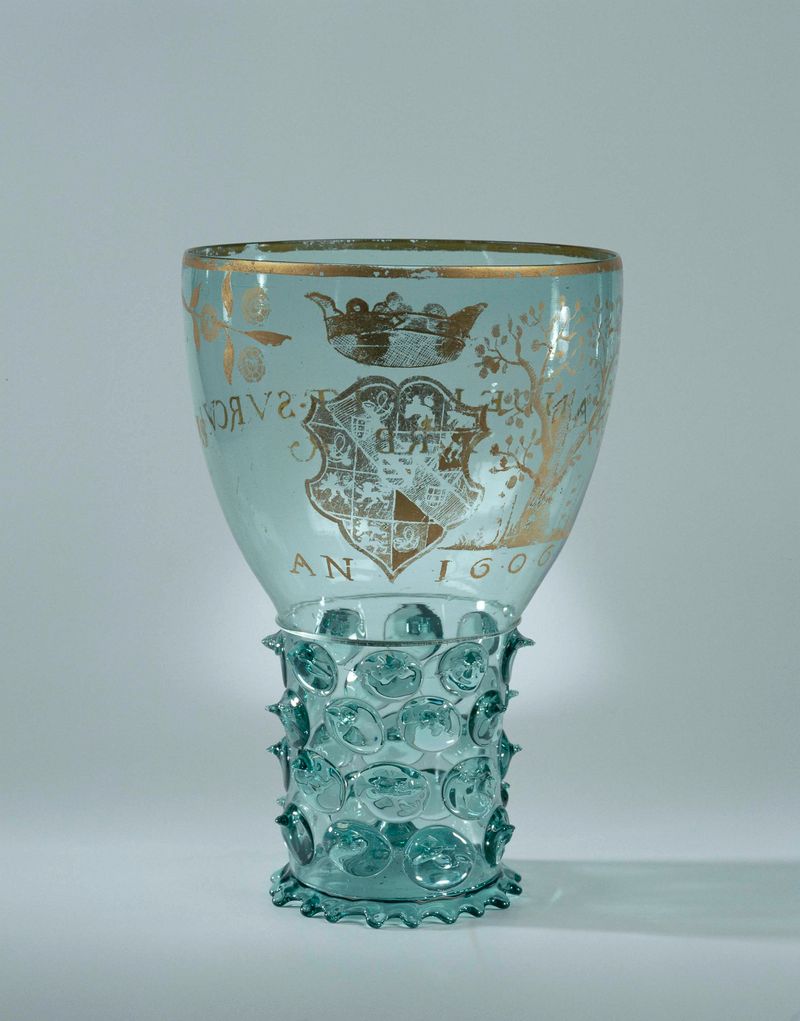 Natureza morta de um vaso roemer, vidro, Unknown Artist, 1606