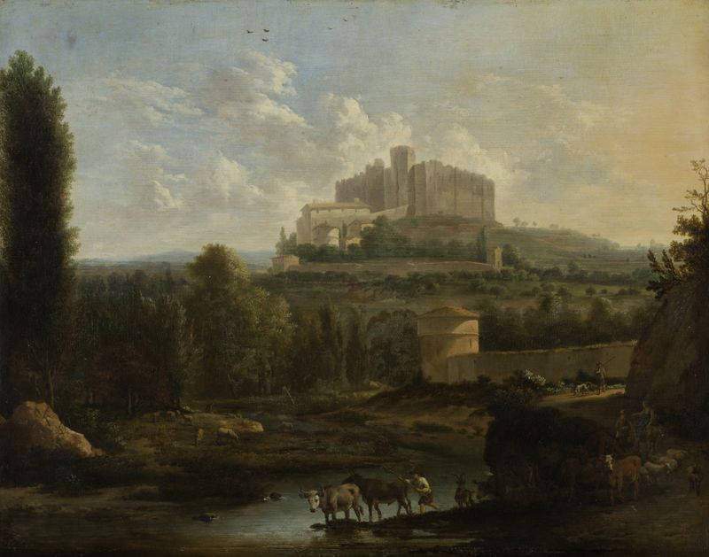 Landscape with the Castle of Francheville, oil on canvas by Frederik de Moucheron