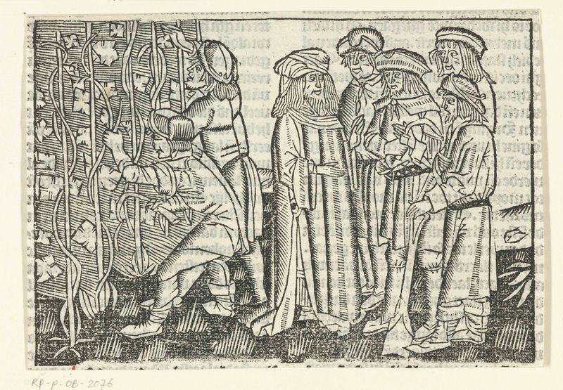 Genre scene depicting vineyard workers, paper by Master of Delft