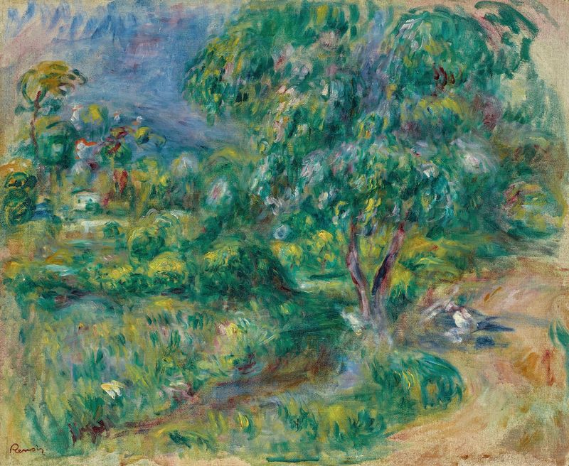 Le Béal de Pierre-Auguste Renoir, pintura a óleo que retrata água cintilante e luz filtrada.