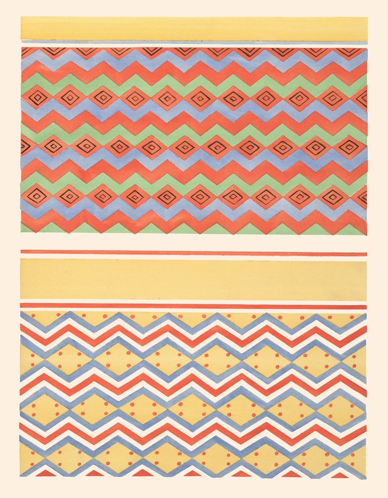 Fresco by Gustave Jéquier featuring intricate motifs and patterns