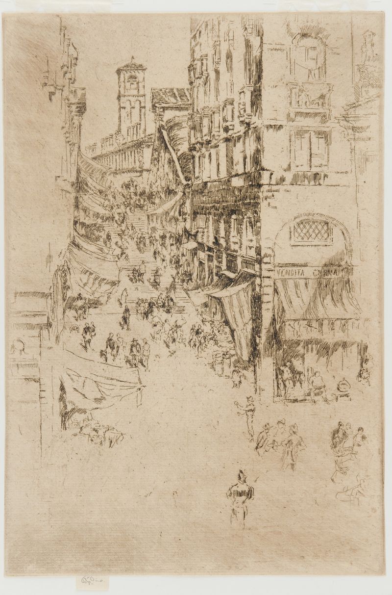The Rialto de James Abbott McNeill Whistler, óleo de un puente veneciano.