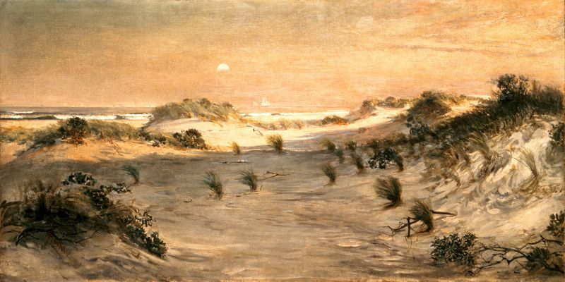 Sand Dunes at Sunset, oil painting by Henry Ossawa Tanner