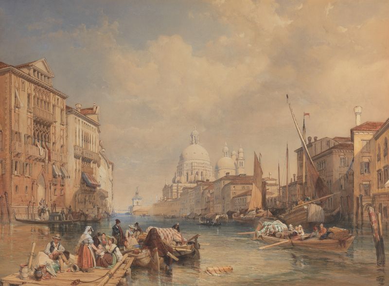 The Grand Canal, Venice by James Duffield Harding, watercolor on paper