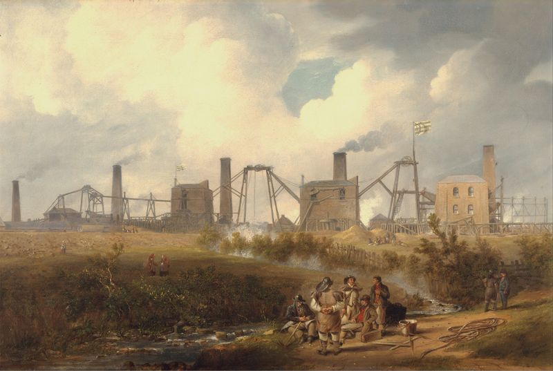 A View of Murton Colliery near Seaham, oil on canvas by John Wilson Carmichael