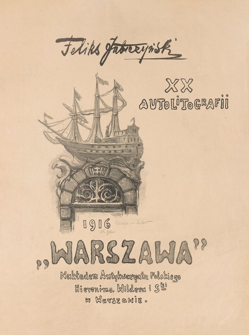 Composição abstrata com superfície brilhante de Feliks Jabłczyński, 1916