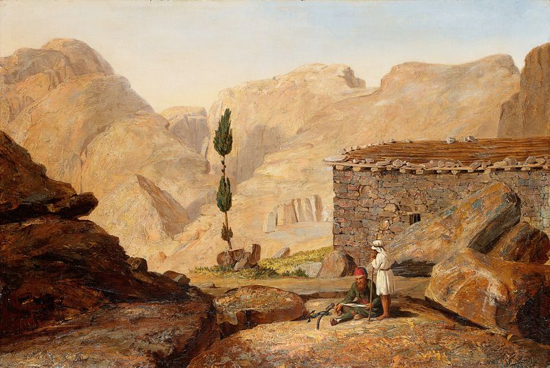 Landscape featuring Mount Sinai and the Chapel of Elijah by Miner Kilbourne Kellogg