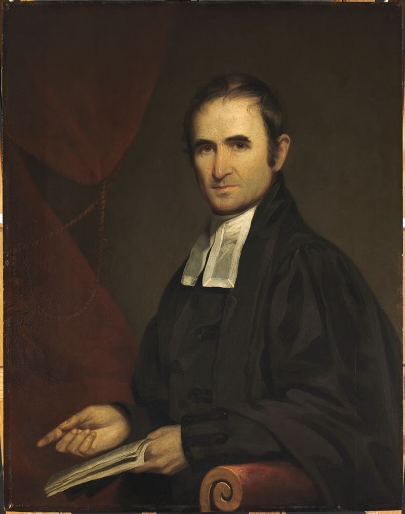 Portrait of Henry Ware, Sr. by James Frothingham, wood medium