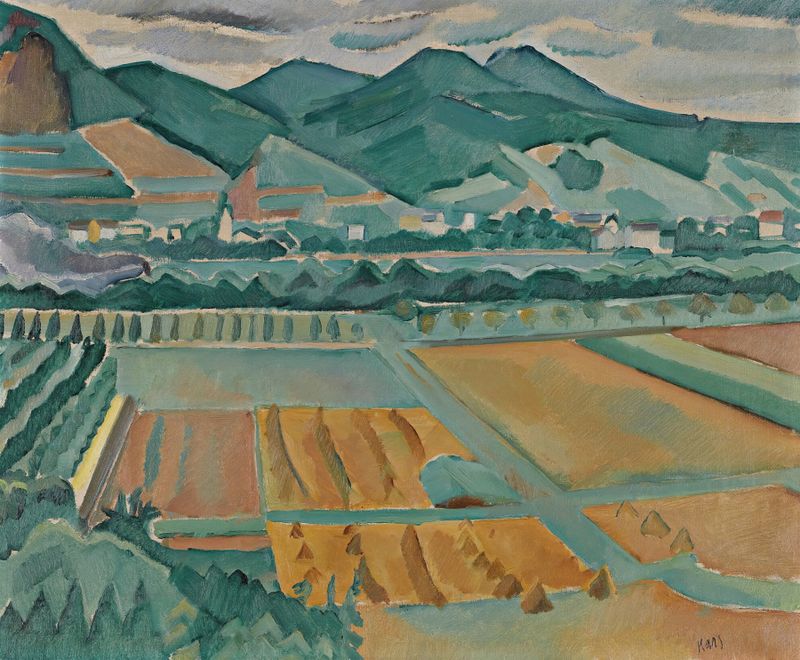 Landscape In Southern France by Georges Kars, impressionism