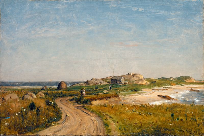 Seconnet Point, Rhode Island, oil on canvas by Worthington Whittredge