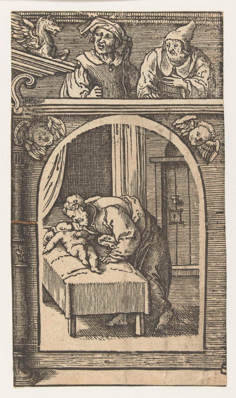 Elisa en de zoon van de Sumamietische, papel, Unknown Artist, apresenta uma criança contemplativa na luz suave.