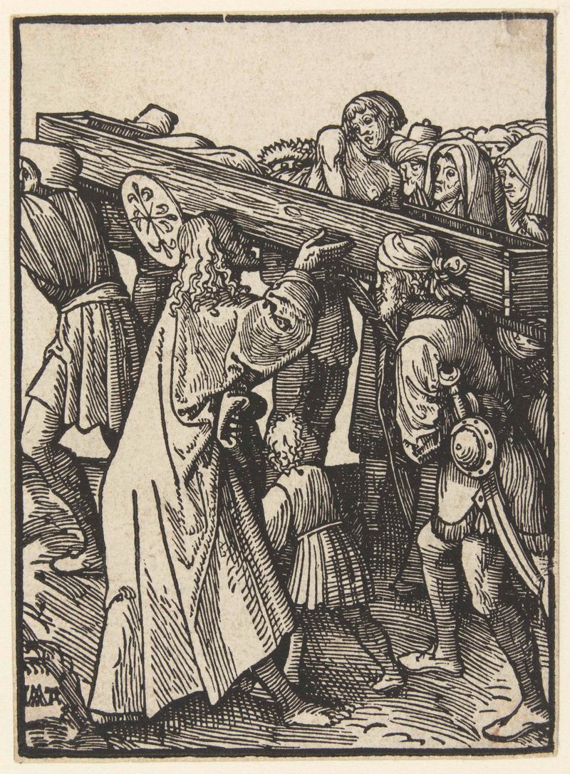 Escena de resurrección en papel de Jacob Cornelisz van Oostsanen
