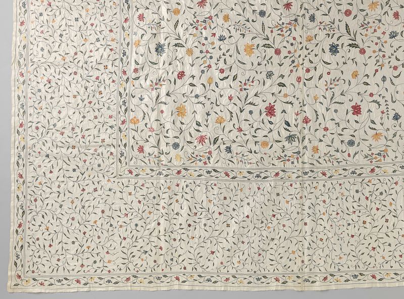 Textil colorido de c. 1730-1750 de un artista desconocido
