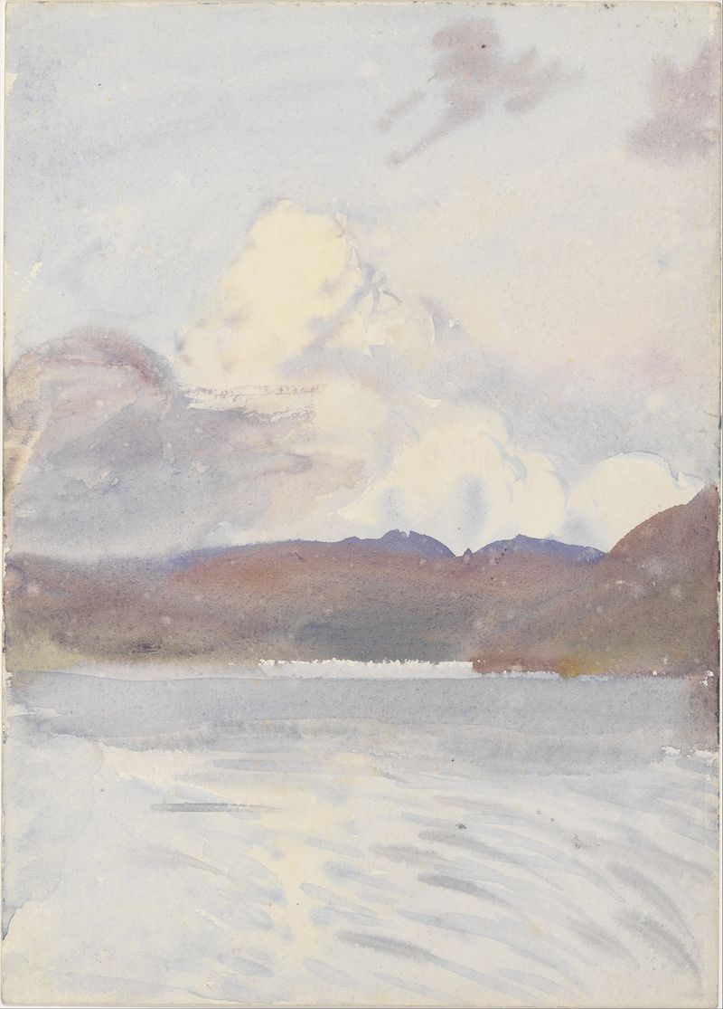 Paisaje de Escocia por John Singer Sargent, pintura al óleo