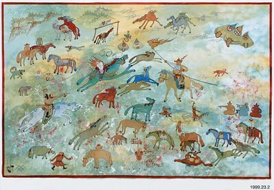 Abstract expressionism by Dorjdan Sanjaajamts