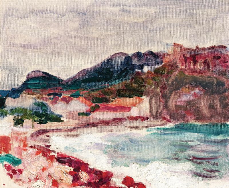 The Bay by Roderic O'Conor, oil on canvas depicting calm water and nostalgic tones.