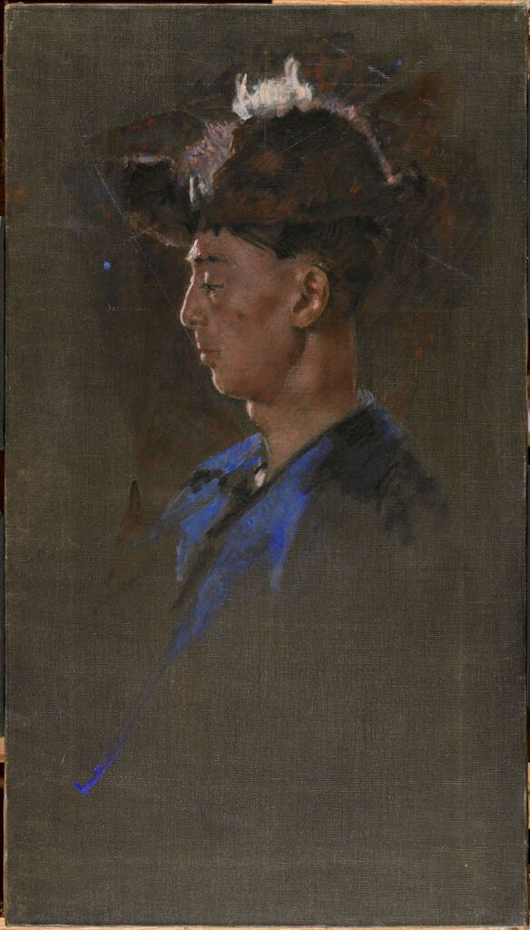Retrato de Kanji Nakamura, óleo sobre tela de Denman Waldo Ross