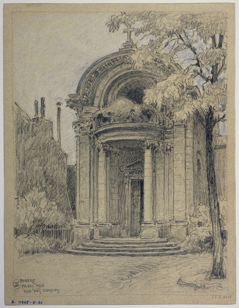 Vista interior de Chapelle de l’ancien collège des Lombards de Ferdinand Boberg