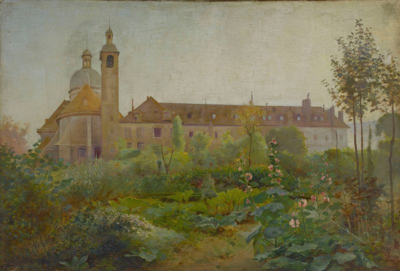Arquitectura de Le Couvent des Carmes de Vaugirard, óleo sobre lienzo de Georges Rouard