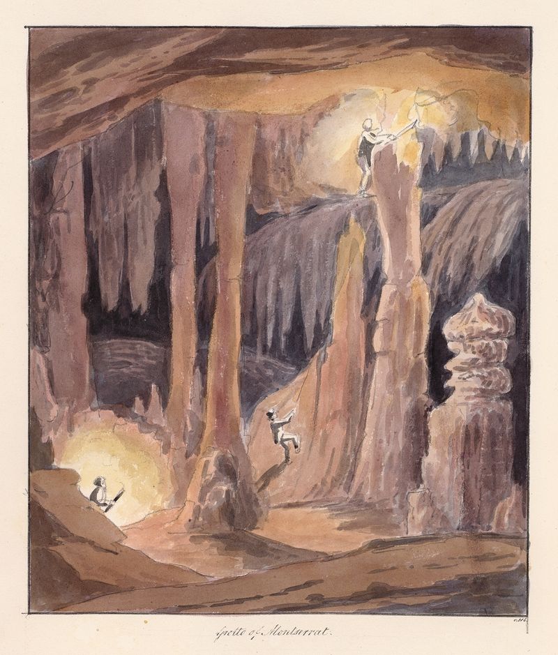 Grotto of Montserrat by Charles Hamilton Smith, depicting a natural grotto scene in an unknown medium.